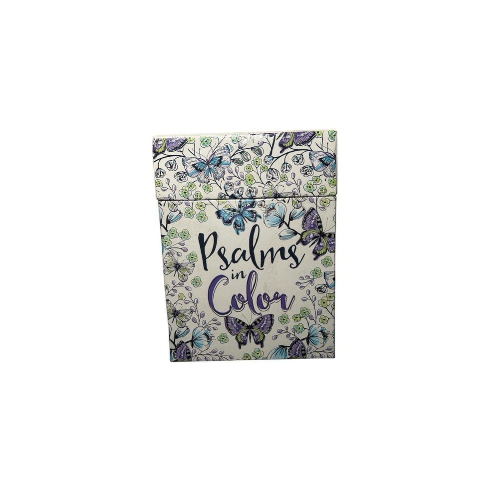 The Psalms in Color - Inspirational Coloring Book with Scripture 32 Cards